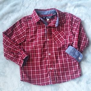 Ben Sherman Toddler Baby Boy's plaid button down shirt 24 months